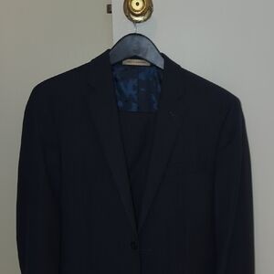 Joseph Abboud JOE Slim Fit Navy Suit 100% Wool (Full Suit With Jacket And Pants)